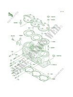 Cylinder HeadCylinder pour Kawasaki 900 ZXI 1995