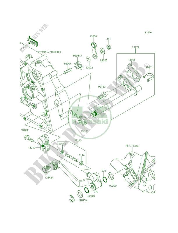Gear Change Mechanism pour Kawasaki KLX140 2015