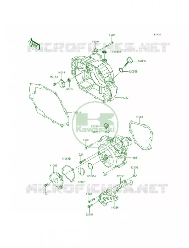 Engine Covers Kawasaki MOTOS 140 2013 KLX140  KLX140ADF