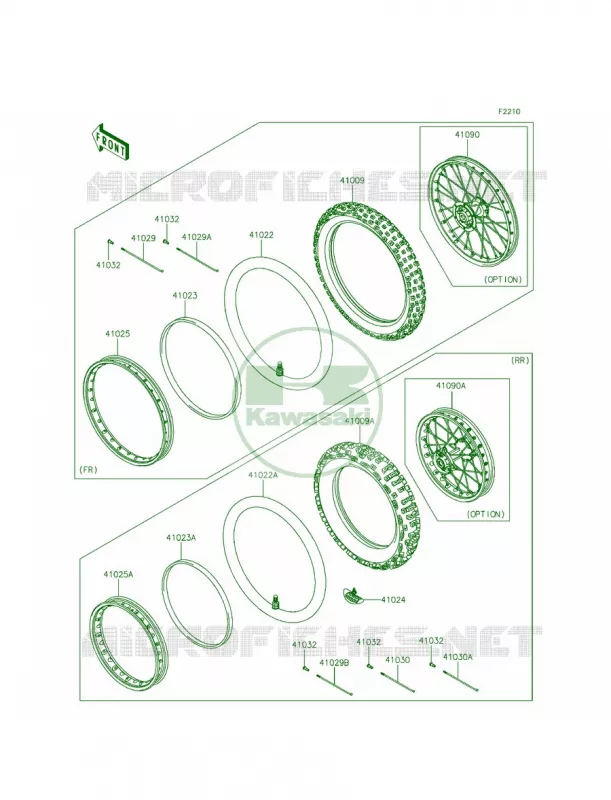 WheelsTires Kawasaki MOTOS 140 2013 KLX140  KLX140ADF