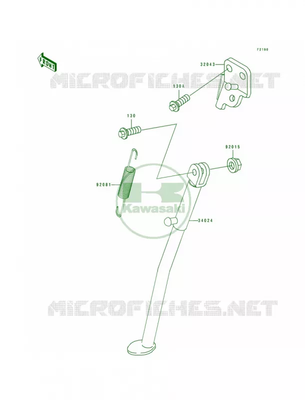 Stand Kawasaki MOTOS 250 1994 KDX250  KDX250-D4