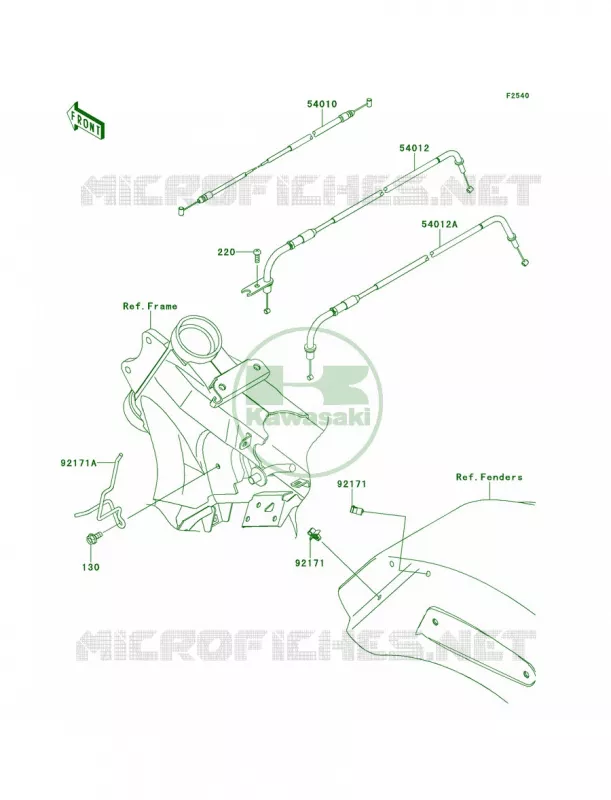 Cables Kawasaki MOTOS 1700 2009 Vulcan 1700 Voyager  VN1700A9F