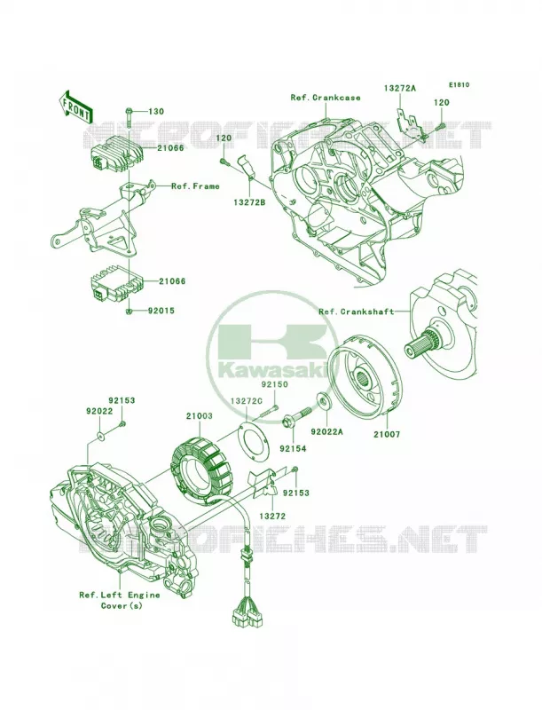 Generator Kawasaki MOTOS 1700 2009 Vulcan 1700 Voyager ABS  VN1700B9FA