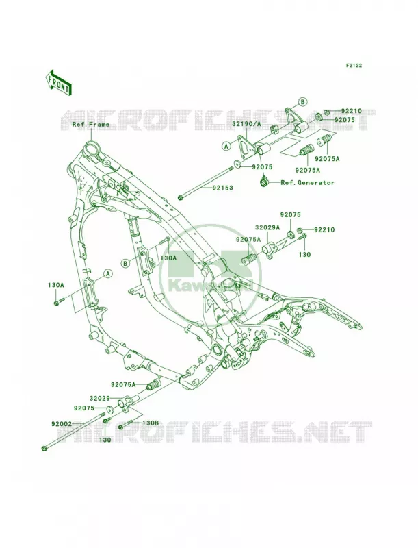 Engine Mount Kawasaki MOTOS 1600 2007 Vulcan 1600 Nomad  VN1600D7FA