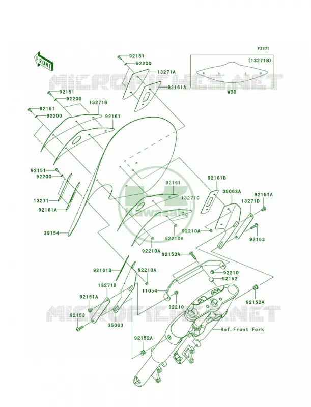 Cowling Kawasaki MOTOS 2000 2007 Vulcan 2000 Classic LT  VN2000F7F
