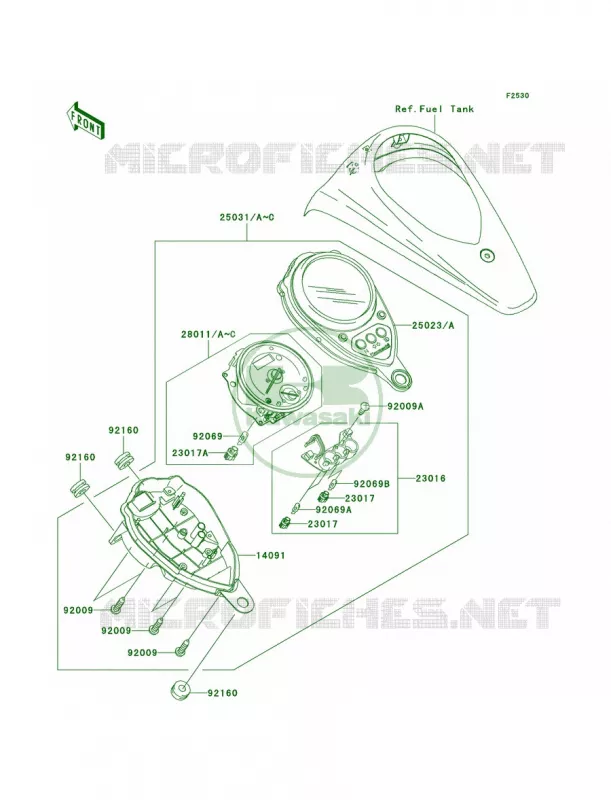 Meters Kawasaki MOTOS 900 2006 Vulcan 900 Classic LT  VN900D6F