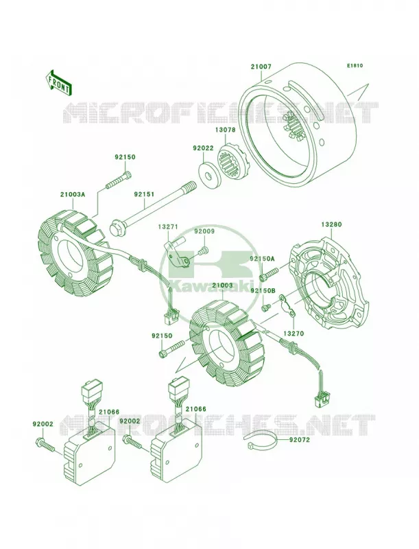 Generator Kawasaki MOTOS 1500 2004 Vulcan 1500 Nomad Fi  VN1500-L5