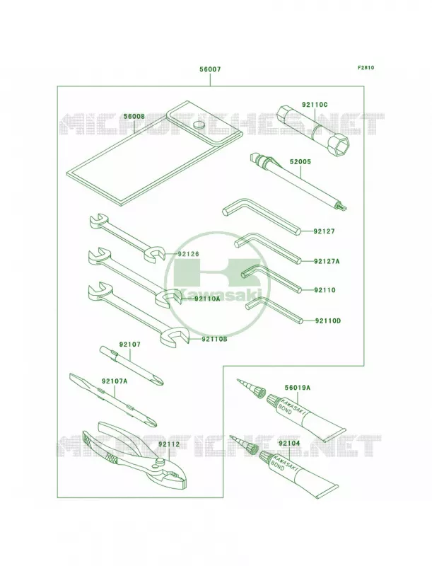 Owner's Tools Kawasaki MOTOS 1500 2004 Vulcan 1500 Nomad Fi  VN1500-L5