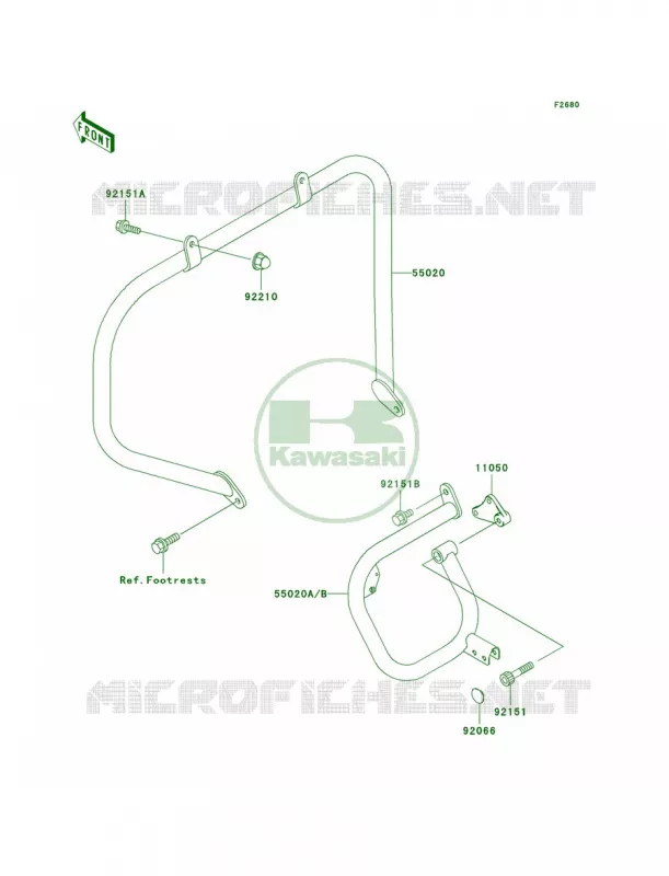 Guards Kawasaki MOTOS 1500 2003 Vulcan 1500 Nomad Fi  VN1500-L4