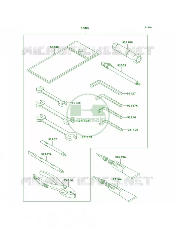 Owner's Tools Kawasaki MOTOS 1500 2003 Vulcan 1500 Nomad Fi  VN1500-L4