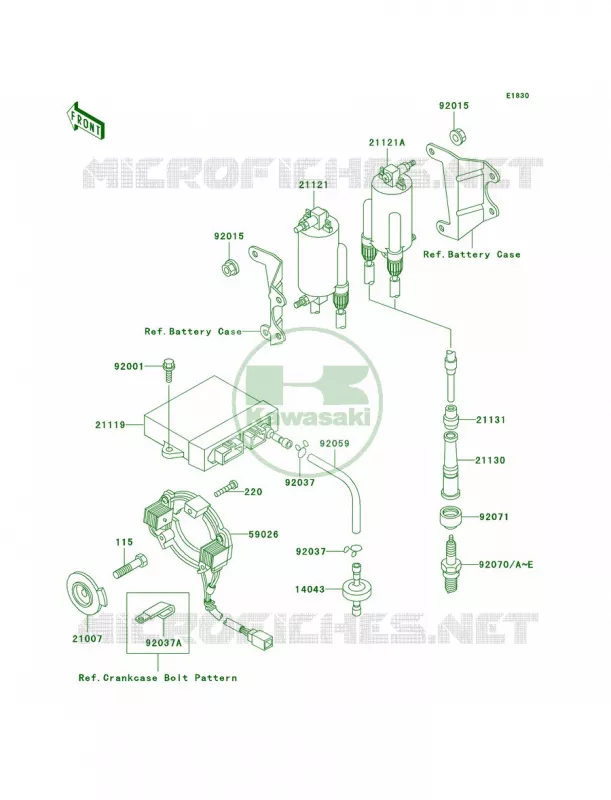 Ignition System Kawasaki MOTOS 1200 2003 Voyager XII  ZG1200-B17