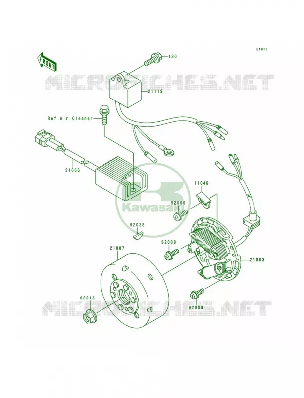 Generator Kawasaki MOTOS 200 1993 KDX200  KDX200-E5