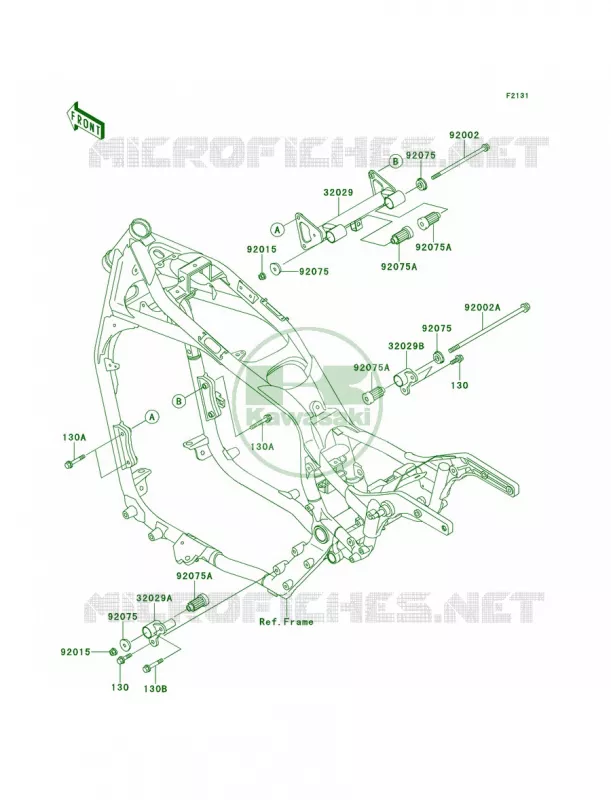 Frame Fittings Kawasaki MOTOS 1500 2000 Vulcan 1500 Nomad  VN1500-G2A