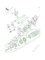 Gear Change DrumShift Forks pour Kawasaki Voyager XII 2000