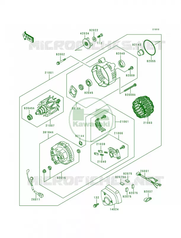 Generator Kawasaki MOTOS 1200 1998 Voyager XII  ZG1200-B12