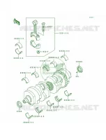 Crankshaft pour Kawasaki Voyager XII 1996
