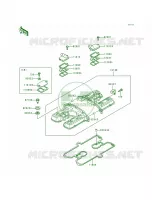Cylinder Head Cover pour Kawasaki Voyager XII 1996