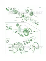 Drive ShaftFinal Gear pour Kawasaki Voyager XII 1996
