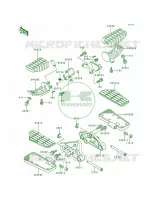 Footrests pour Kawasaki Voyager XII 1996