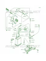 Fuel Evaporative System pour Kawasaki Voyager XII 1996