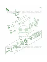 Gear Change DrumShift Forks pour Kawasaki Voyager XII 1996