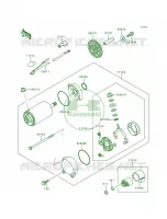 Starter Motor pour Kawasaki Voyager XII 1996