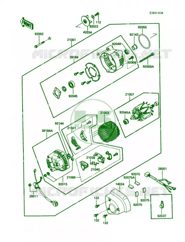 Generator Kawasaki MOTOS 1200 1989 Voyager XII  ZG1200-B3