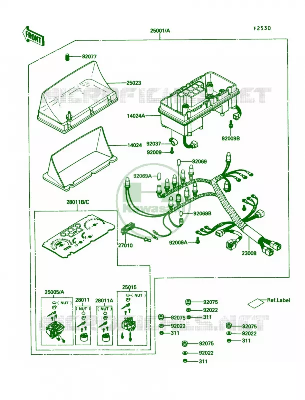 Meter Kawasaki MOTOS 1200 1989 Voyager XII  ZG1200-B3