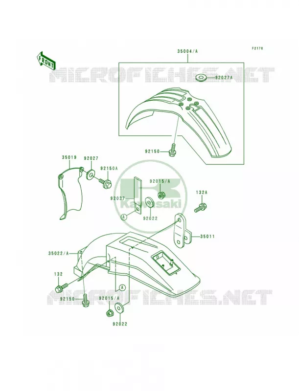 Fender Kawasaki MOTOS 200 1992 KDX200  KDX200-E4
