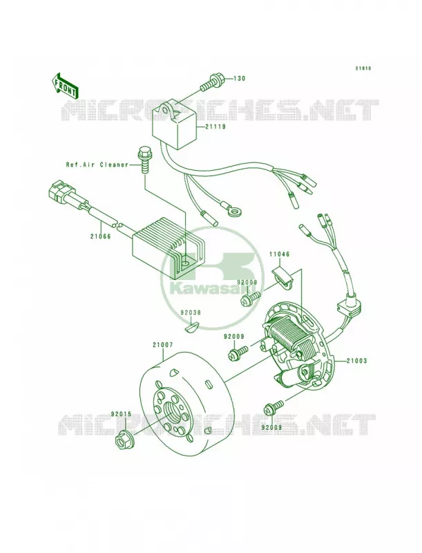 Generator Kawasaki MOTOS 200 1992 KDX200  KDX200-E4