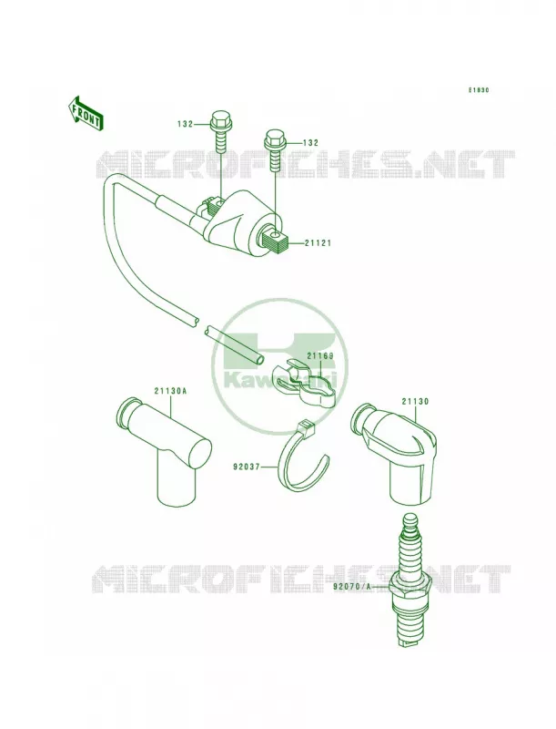 Ignition System Kawasaki MOTOS 200 1992 KDX200  KDX200-E4