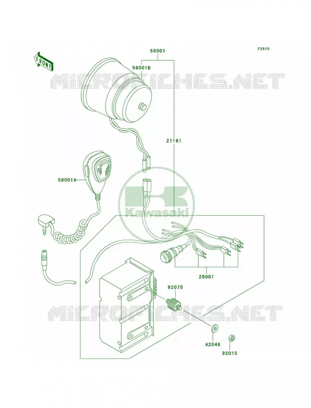 Accessory Kawasaki MOTOS 1000 2005 Police 1000  KZ1000-P24