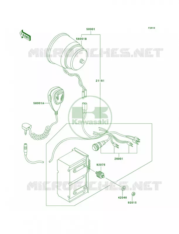Accessory Kawasaki MOTOS 1000 2002 Police 1000  KZ1000-P21