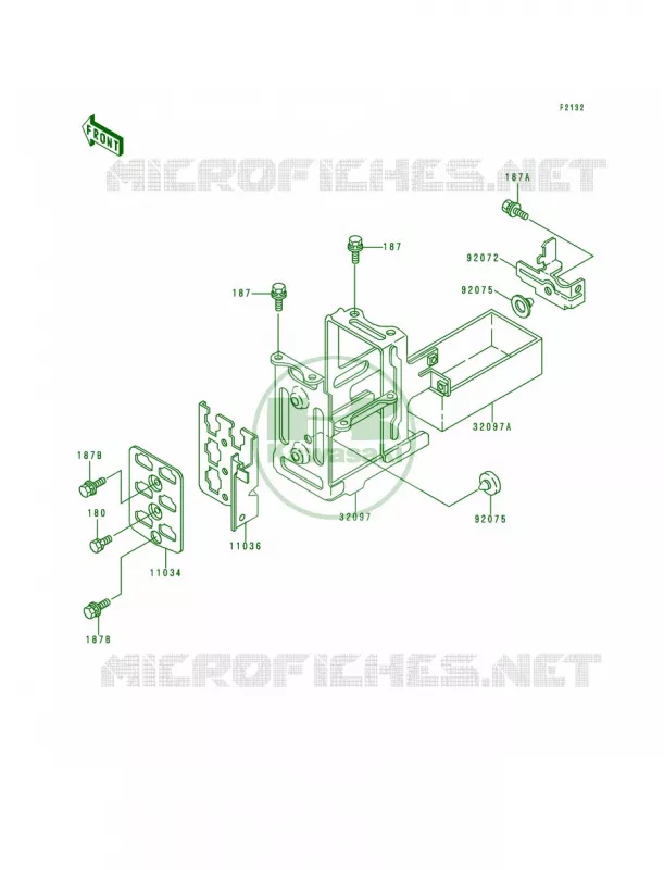 Battery Case Kawasaki MOTOS 1000 2000 Police 1000  KZ1000-P19