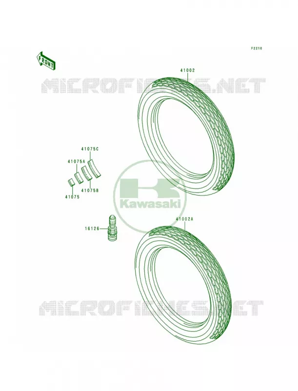 Tires Kawasaki MOTOS 1000 2000 Police 1000  KZ1000-P19