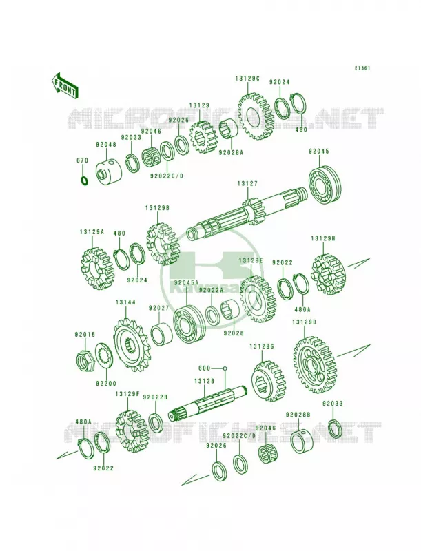 Transmission Kawasaki MOTOS 1000 2000 Police 1000  KZ1000-P19