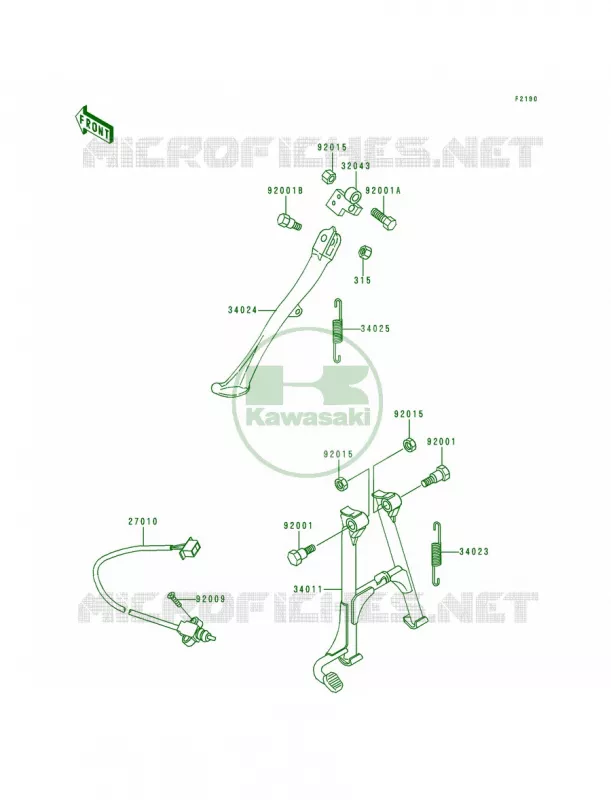 Stands Kawasaki MOTOS 1000 1999 Police 1000  KZ1000-P18