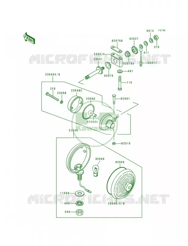Turn Signals Kawasaki MOTOS 1000 1999 Police 1000  KZ1000-P18