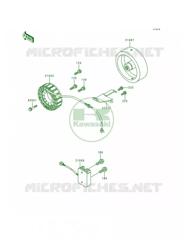 Generator Kawasaki MOTOS 1000 1998 Police 1000  KZ1000-P17