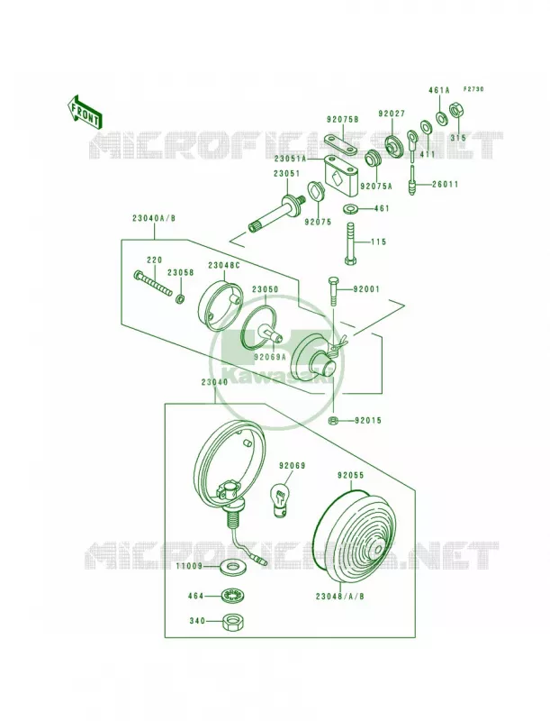 Turn Signals Kawasaki MOTOS 1000 1998 Police 1000  KZ1000-P17