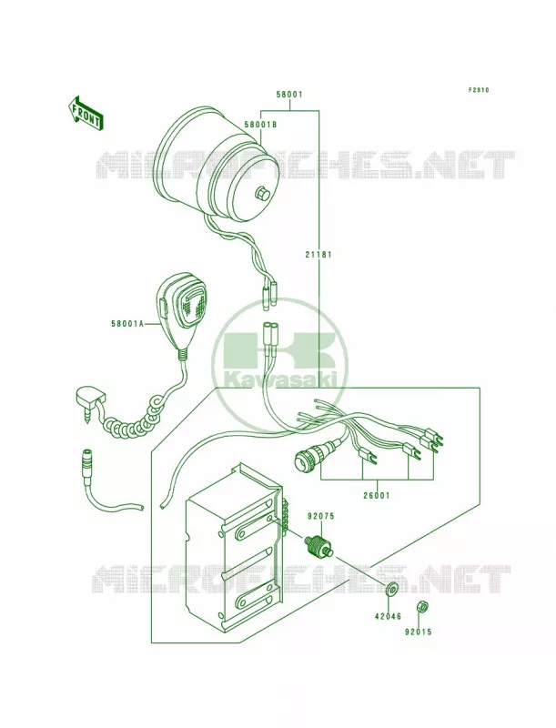 Accessory Kawasaki MOTOS 1000 1997 Police 1000  KZ1000-P16