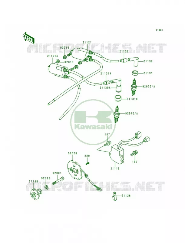 Ignition System Kawasaki MOTOS 1000 1997 Police 1000  KZ1000-P16