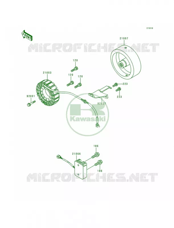 Generator Kawasaki MOTOS 1000 1996 Police 1000  KZ1000-P15
