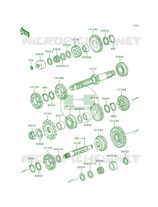 Transmission Kawasaki MOTOS 1000 1996 Police 1000  KZ1000-P15