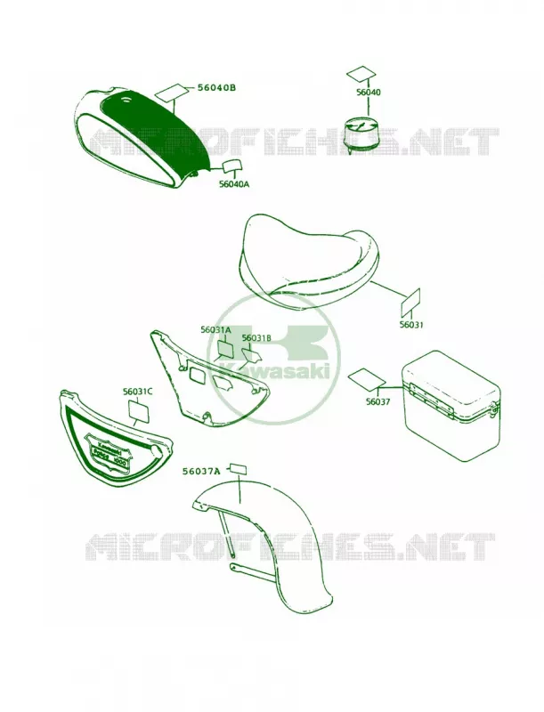 Labels Kawasaki MOTOS 1000 1995 Police 1000  KZ1000-P14