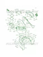 Front Fenders pour Kawasaki Brute Force 750 4x4i EPS 2015