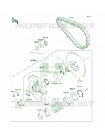 Driven ConverterDrive Belt pour Kawasaki Brute Force 750 4x4i EPS 2012