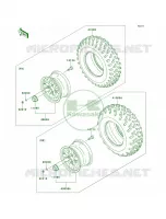 WheelsTires pour Kawasaki Brute Force 750 4x4i EPS 2012