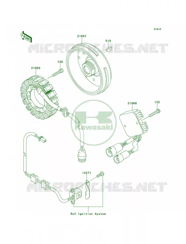 Generator Kawasaki QUAD 360 2011 Prairie 360 4X4  KVF360ABF