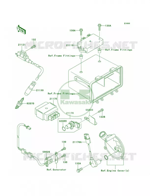 Ignition System Kawasaki QUAD 360 2011 Prairie 360 4X4  KVF360ABF
